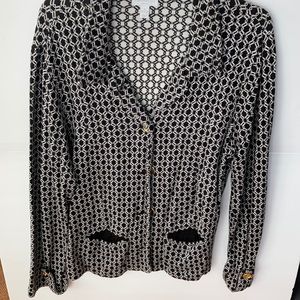 Geometric Sweater blazer